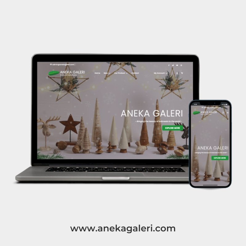 Portofolio Pembuatan Website : Aneka Galeri
